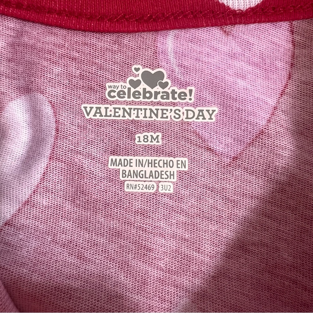 NWT 🥀 18mo. Way To Celebrate! Girls Valentine's Day Dress - Picture 7 of 7